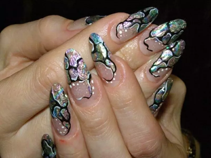 наращивание ногтей гель, биогель, аквариум 2